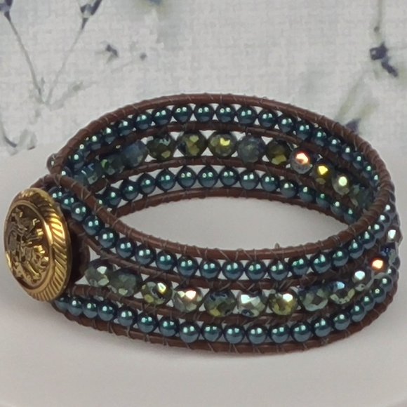 Emeral Green Glitter Bracelet - Picture 4 of 7